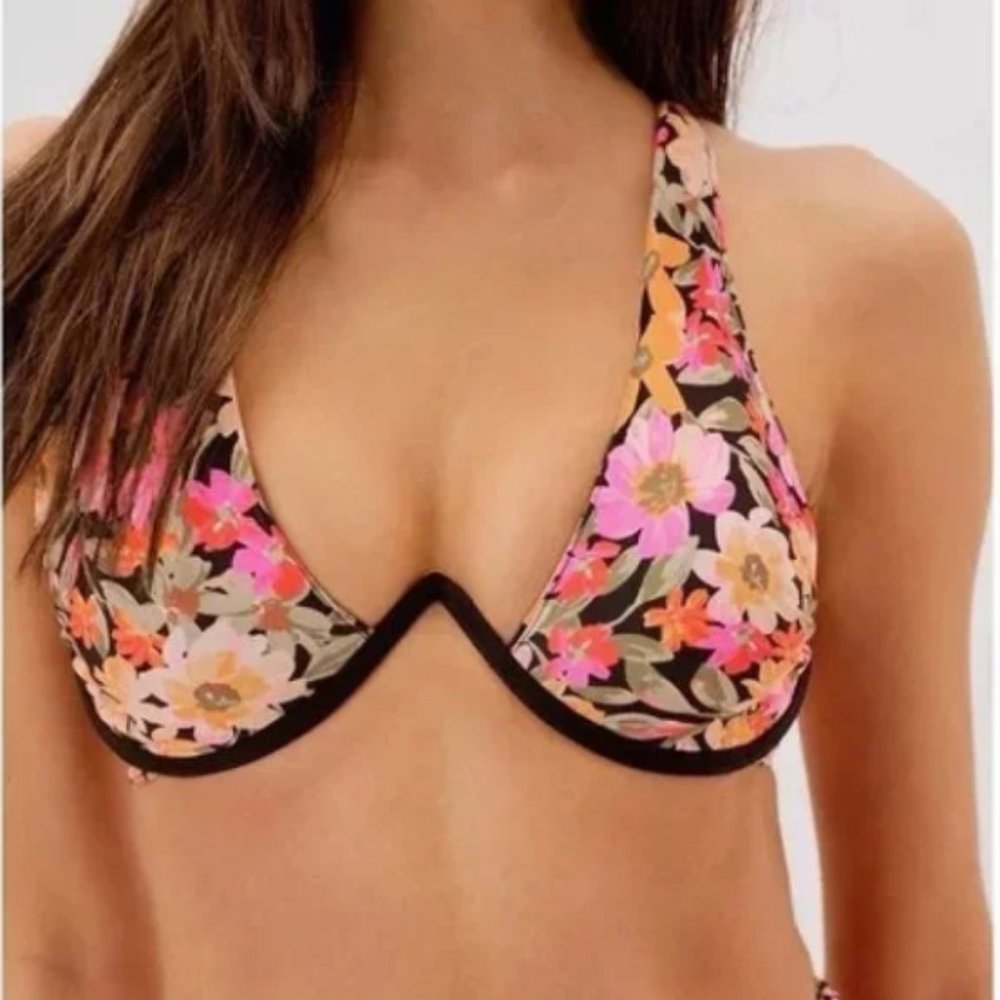 NWT - Victoria's Secret For Love & Lemons Vienna Floral Bikini Top Size Small